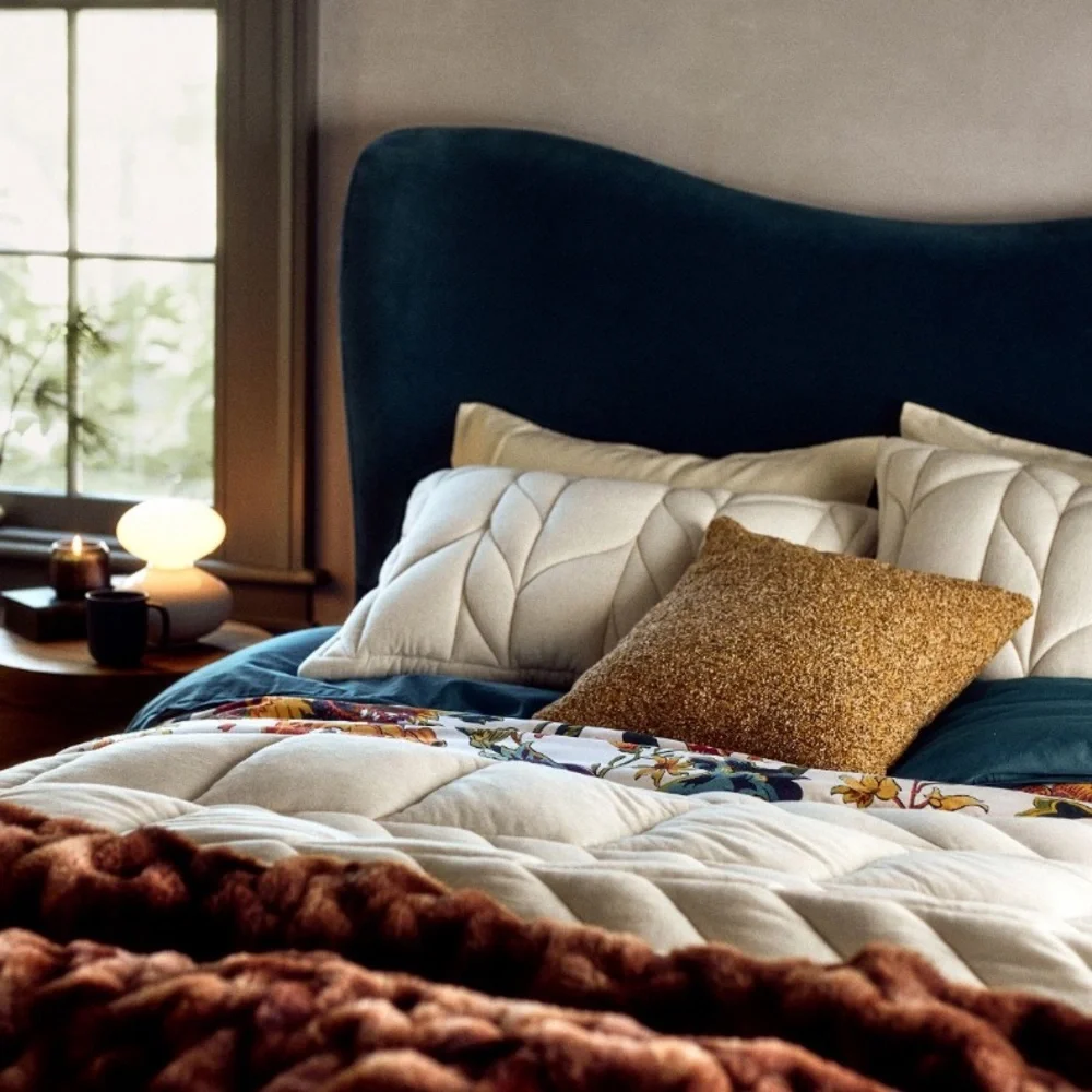 Quilt Set⭐️Cable Knit Jersey Quilt + shams